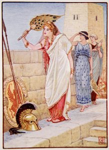 Souvent elle se tenait sur les murs de Troie, illustration de 